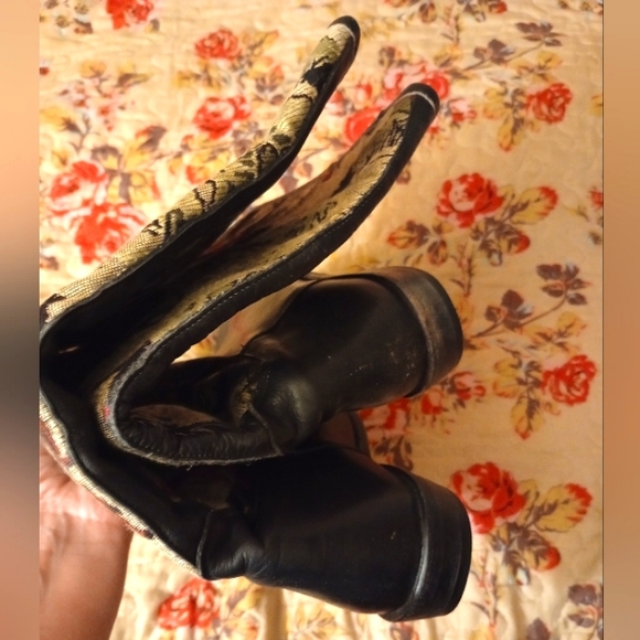 VTG Anthropology Seychelles Leather Tapestry Knee Boots. VTG 80's - Picture 11 of 13
